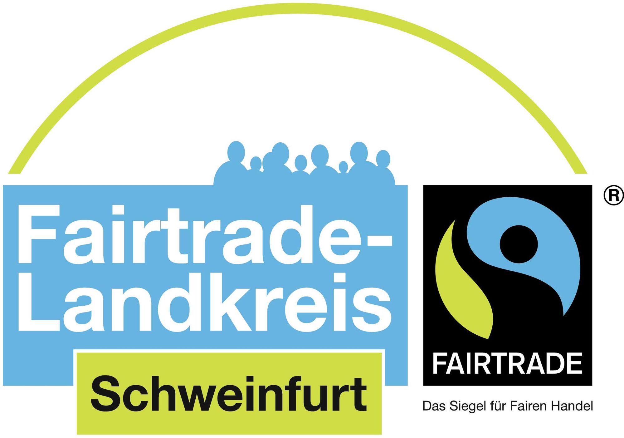 Logo des Fairtrade-Landkreises Schweinfurt