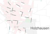 Ansicht der neuen Haltestellen in Holzhausen