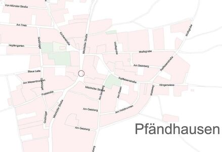 Ansicht der neuen Haltestellen in Pfändhausen