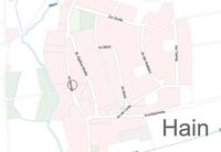 Ansicht der neuen Haltestellen in Hain