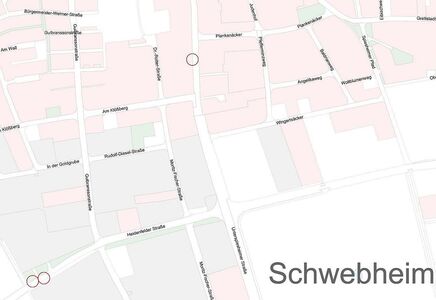 Ansicht der neuen Haltestellen in Schwebheim