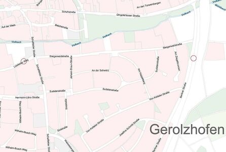 Ansicht der neuen Haltestellen in Gerolzhofen