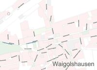 Ansicht der neuen Haltestellen in Waigolshausen